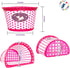 Little Jupiter Unicorn Bike Basket with Streamers & 36pc Star Spoke Decoration Set for Girls