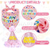 SCENEREAL Dog Birthday Bandana with Hat and Dress Girl Set, Cute Pink Tutu Skirt Outfit for Small Medium Large Dogs