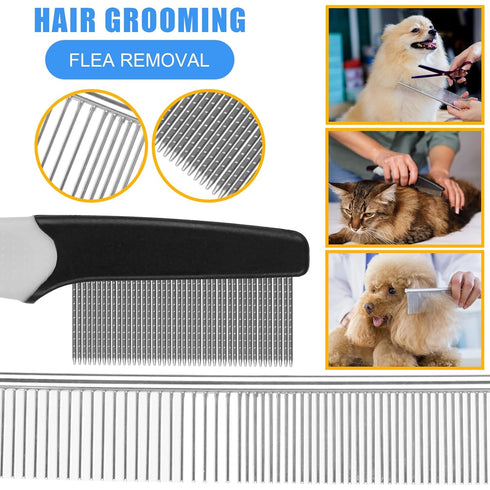 Pet Grooming Kit with Multiple Combinations, Shedding Slicker Brush, Bath Massage for Puppy, Kitten, Rabbit, Pet