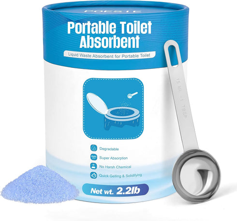 Poesie Poo Absorbent Gel Powder for Portable Toilet Camping Hiking Outdoor Portable