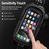 ROCKBROS Waterproof Bike Phone Bag, EVA Hard Shell Bike Pouch with Rain Cover for iPhone 14/12/11 Pro