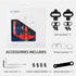 MTB Mountain Bike Pedals by Pedal, Compatible with Dual Function Sealed Clipless Aluminum 9/16" Flat Platform with