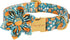 Unique style paws Halloween Dog Collar with Flower Tie - Adjustable Pumpkin Cotton Collar for Small Medium Large Dogs