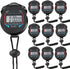 Waterproof Stopwatch Digital Handheld Multi-Function Sports Timer, Professional Electronic Chronograph Stop Watch (10)