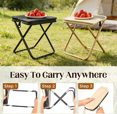 Backpack 2026 Foldable Stool, Portable Folding Camp Stool, Foldable Chair can Turned Into a Satchel, Lightweight Seats