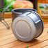 Titanium Bowl Pot with Foldable Handle, 600ML Single-Wall Cooking Bowl for Outdoor Camping, Hiking, Picnic