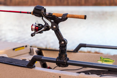 YakAttack MightyMount Duo Rail Adapter, Black, Compatible with Hobie H-Rail, Kayak Fishing Accessories