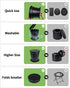 SAYA KIJI Camping Toilet Retractable Portable Toilet Portable Potty Foldable Toilet Adjustable Height for Camping