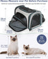 Siivton Cat Carrier, 4 Sided Expandable Pet Carrier for Travel, Airline Approved Soft-Sided Carrier