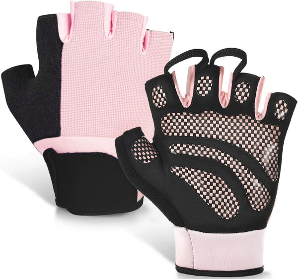 sunnex Weight Lifting Gloves with Extended Wrist Support - High-Grip Silicone Padded
