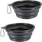 Collapsible Dog Bowls - 2-Pack Foldable Expandable Cup Dish for Pet Cat Hiking Food & Water Feeding