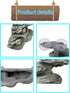 kathson Turtle Basking Platform with Suction Cup, Tortoise Climbing Rest Terrace for Reptile Habitat Rock Decor (L)