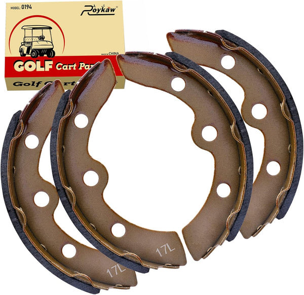 Roykaw Golf Cart Brake Pads Shoes for Club Car DS & Carryall 1981-1994 Models, Manual Adjust