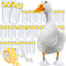 JYMBER 20-Pack Disposable Duck Booties with Self-Adhesive Bandages,Protective Foot Covers for Ducks &