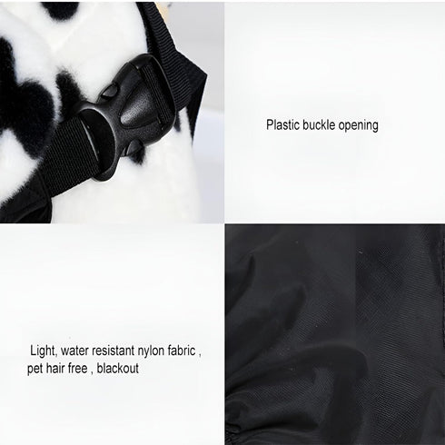 NACOCO Dog Calming Cap Eye Mask, Nylon Shading Pet Anxiety Mask Muzzle for Grooming (Black, XL)