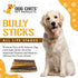 Dog Chits Bully Sticks for Dogs and Puppies | 6-inch, 20 Pack | Natural Healthy Long Lasting Chew Treats