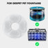 16 Packs Cat Water Fountain Replacement Filters & Sponges for 74oz, 135oz Automatic Pet Water Dispenser
