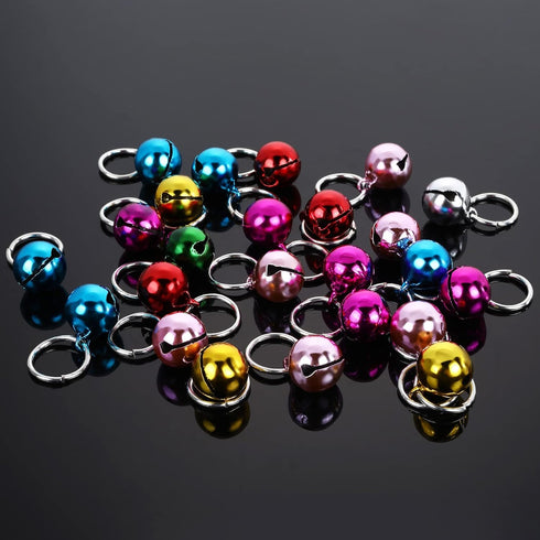 Pet Bells for Dog Cat Collar, 24 Sets of Stainless Steel Anti-Lost Training Bells, Suitable for Pet Pendant Accessories