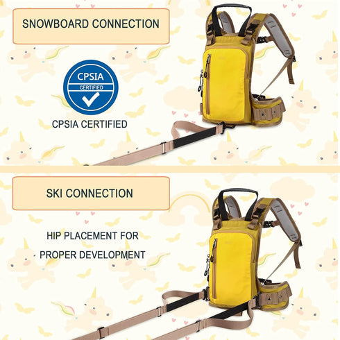 QOGIR Ski and Snowboard Harness for Kids: Teach Your Child Speed Control and Learn to Ski Safely