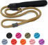 Strong Slip Rope Dog Training Leash (5ft), Heavy Duty Braided Nylon Lead with Padded Handle for Medium Large Dogs