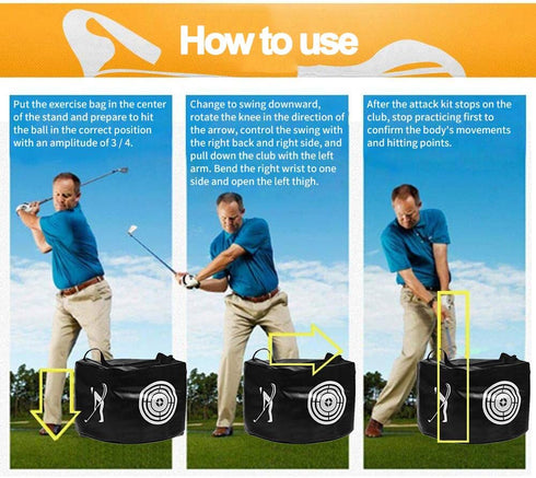 Golf Power Smash Bag Golf Swing Impact Trainer Bag