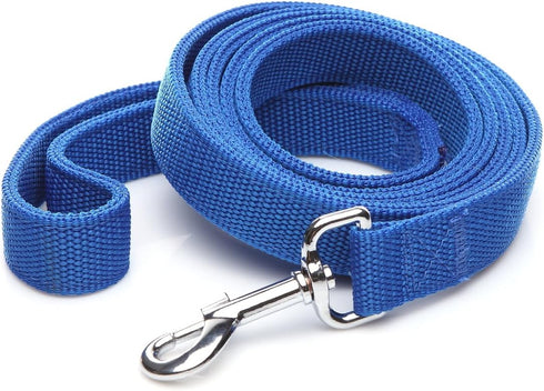 4 FT/6 FT/7 FT Nylon Dog Leash, 1 Inch Wide, 2-Layer for Medium Large Dogs