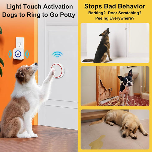 ChunHee Dog Door Bell for Potty Training, Dog Bells to Ring for Outside Access, New 2024 Dog Training Bell