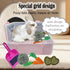 Chinchilla kathson Guinea Pig Litter Box,Bunny Potty Training,Plastic Square Small Animal Toilet,for Hamster Ferret