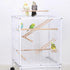 2pcs Bird Wooden Ladder, Wooden Ladder for Bird Cage Parrot Climbing Toy (5 & 7 Step)