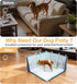 32" 32" 17" x x Dog Litter Box with High Walls, No-Spill Portable Dog Potty Tray Dogs Pee Pad Holder with Waterproof