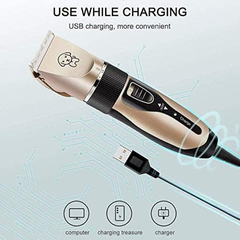 KRASS Trimmer Trimmer 4 Cordless Rechargeable Persian Cat Electric Silent Cat with Combs Professional Pet Grooming