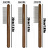 3 Pack Solid Wood Cat Combs, Dog Combs Cat Comb for Removing Tangles and Knots Flea Lice Comb with Rounded Stainless Steel Teeth Pet Comb Grooming Tool for Cats,Dogs and rabbits