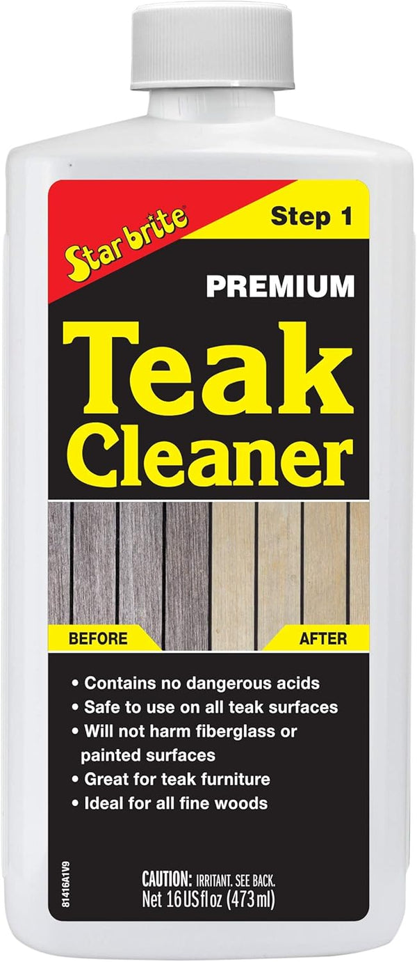 STAR BRITE Premium Teak Cleaner - Restore, Renew & Refresh Old Weathered