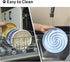 Dog Puzzle Bowl, Silicone Slow Feeder for Healthy Eating, Non-Slip Design, Dishwasher Microwave Safe, Blue and Yellow