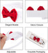 ZTON Handcrafted Adjustable Formal Pet Bowtie Collar Neck Tie for Dogs & Cats (L, Red)