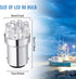 Honoson 4 Pieces LED 90 Bulb 1004 Marine Replacement Bulb for Boat Navigation Lights, DC 12v