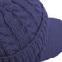 Winter Ear Warmer Billed Visor Beanie with Ear Flaps, Knitted Brimmed Trapper Hat