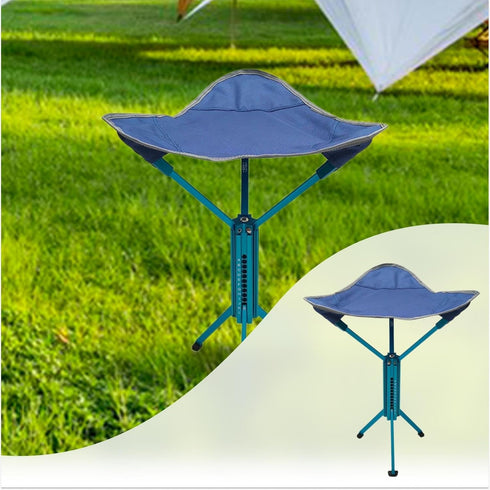 Aymzbd Camping Stool Portable Folding Stool Footrest Compact Foldable Small Chair Slacker Chair for Travel Concerts
