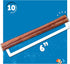 Jack&Pup Premium Thin Dog Bully Sticks - 6 inch Bully Sticks for Dogs, (10 Pack) - Odor Free Beef Chews for Small Dogs