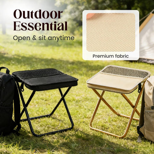 Backpack 2026 Foldable Stool, Portable Folding Camp Stool, Foldable Chair can Turned Into a Satchel, Lightweight Seats
