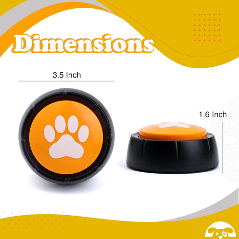 PetnBeyond Dog Talking Buttons - 4 PCS Communication Starter Pack for Pet Voice Training