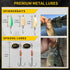 GOTOUR Fishing Lures Accessories Kit with Tackle Box, Fishing Hooks Minnow Crankbait Frog Popper Lure Worm Fishing