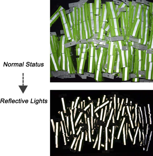 High Visibility Reflective Night Running Bands, Elastic Strap Wristbands for Cycling, Walking, Running