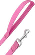 SALO Nylon Training Dog Leash, 1 Inch Wide, Long Leash for Small Medium Large Dogs, 20ft 30ft 40ft 50ft (Pink, 15 FOOT)