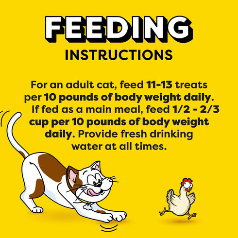 6.3 oz. (Pack 10) Temptations Cat Treats Classic Crunchy and Soft Cat Treats, Tasty Chicken Flavor, Pouch