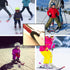 Snowboard Clip Holder Connector, Easy Wedge Ski Training Aid for Ski Tip Connector, Red