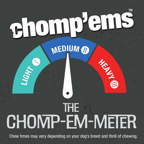 CHOMP 'EMS Ruffin' It Purehide Dog Chew, 5 oz