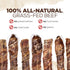 (6, 5-Pack), 2-in-1 Natural Farm Power Beef Sticks Dog Chews Power Chews: Premium Bully Cheek Wrapped in Beef Esophagus