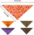 Whaline 5 Pack Halloween Dog Bandanas, Washable Triangle Pet Scarfs for Medium Dogs, Pumpkin, Ghost, Candy Corn