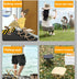 JWYTA Folding Stool Pencil Case Multifunctional Portable Outdoor Camping Chair and Handbag for Fishing Picnics
